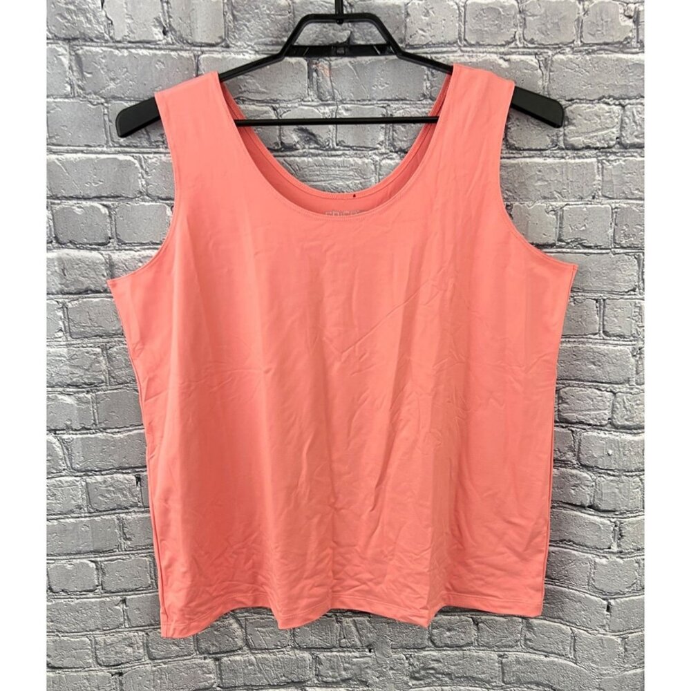 Chico's Microfiber Contemporary Tank Top Size 4 XXL Summer Crush Pink    NEW
